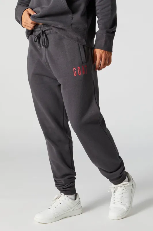 GOAT Graphic Fleece Jogger sold by Charlotte Russe