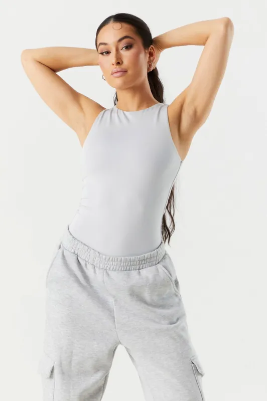 High Neck Double Layer Contour Bodysuit sold by Charlotte Russe