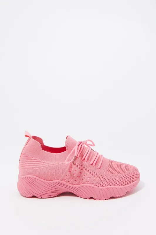 Lace-Up Chunky Sole Sneaker sold by Charlotte Russe