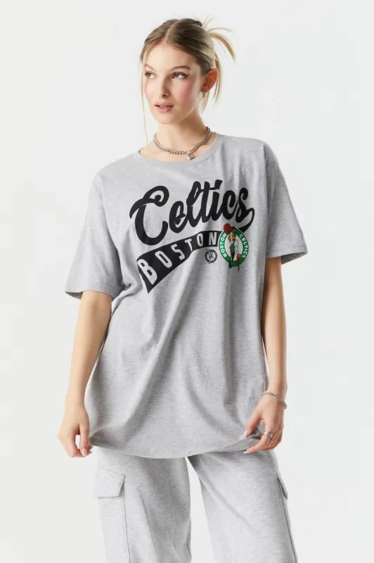 Boston Celtics Graphic Boyfriend T-Shirt sold by Charlotte Russe