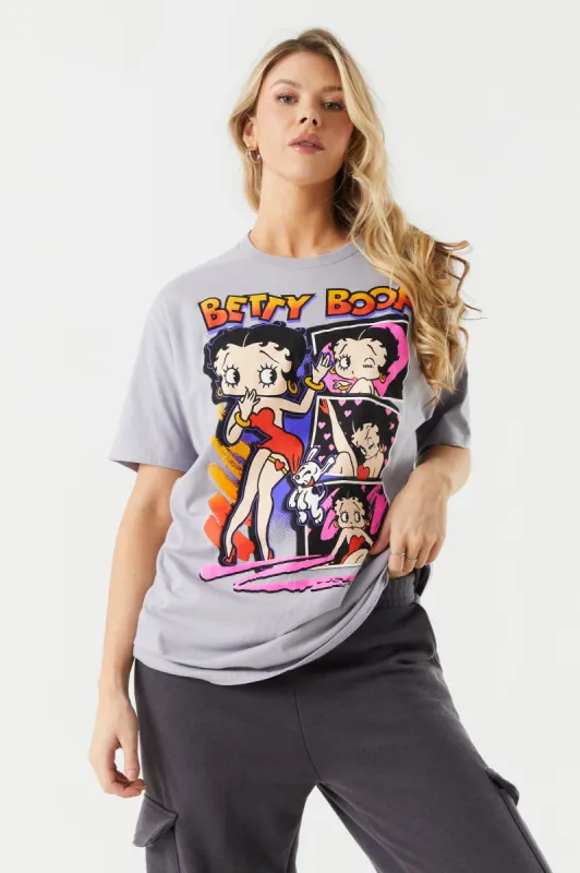 Betty Boop Collage Graphic T-Shirt sold by Charlotte Russe