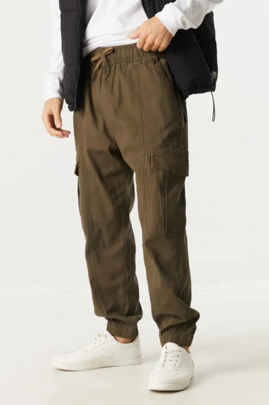 Relaxed Straight Leg Cargo Jogger sold by Charlotte Russe