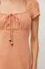 Be Cool Square Neck Short Sleeve Midi Dress sold by Charming Charlie