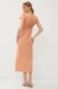 Be Cool Square Neck Short Sleeve Midi Dress sold by Charming Charlie