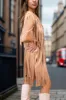 Full Size Fringe V-Neck Sleeveless Mini Dress sold by Charming Charlie