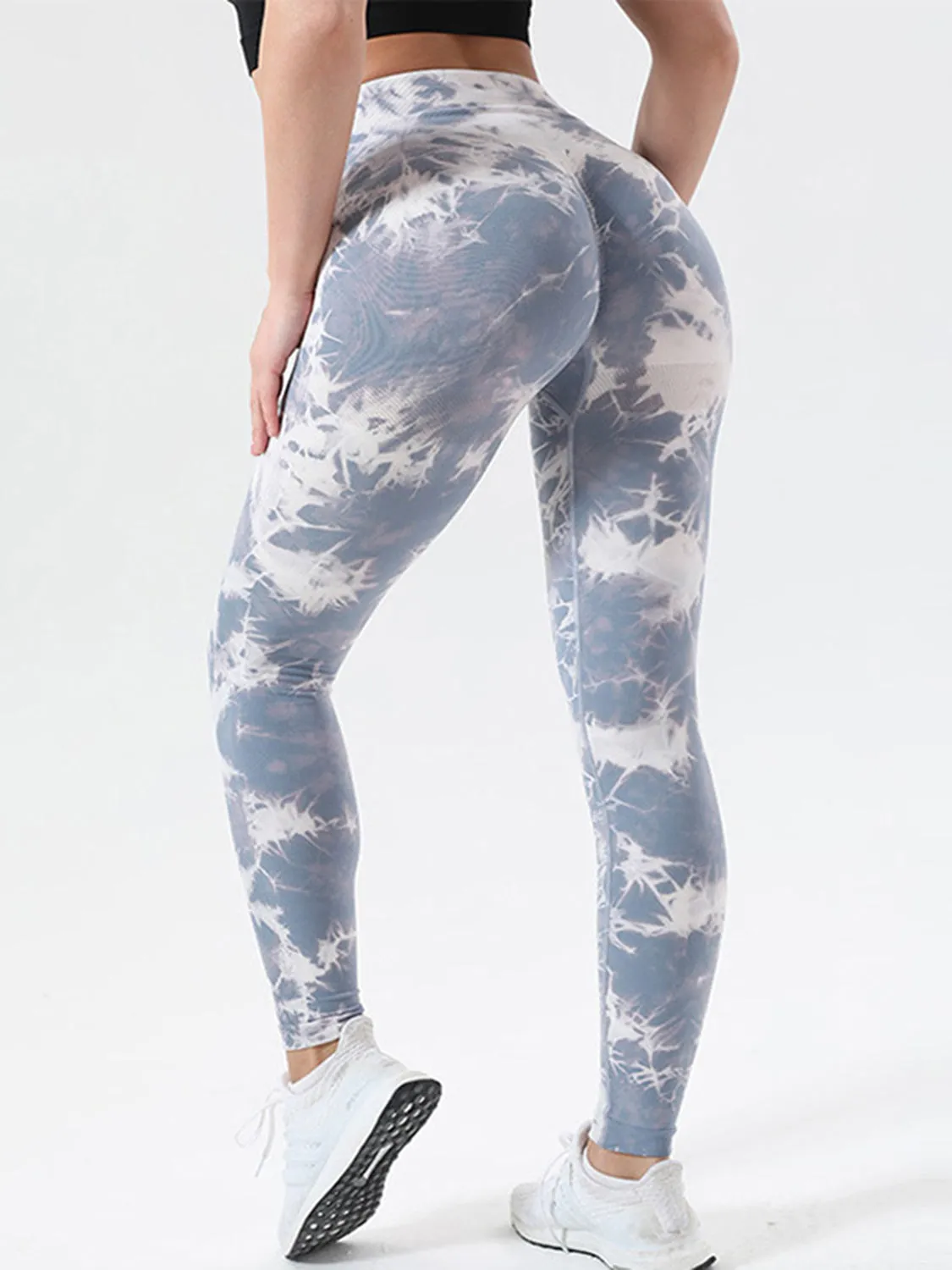 Tie-Dye High Waist Active Leggings sold by Charming Charlie product image thumbnail 3