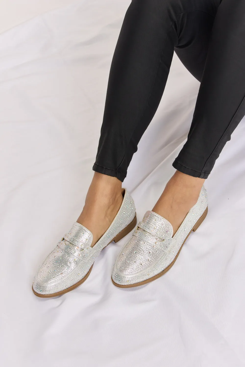 Forever Link Rhinestone Point Toe Loafers sold by Charming Charlie product image thumbnail 2