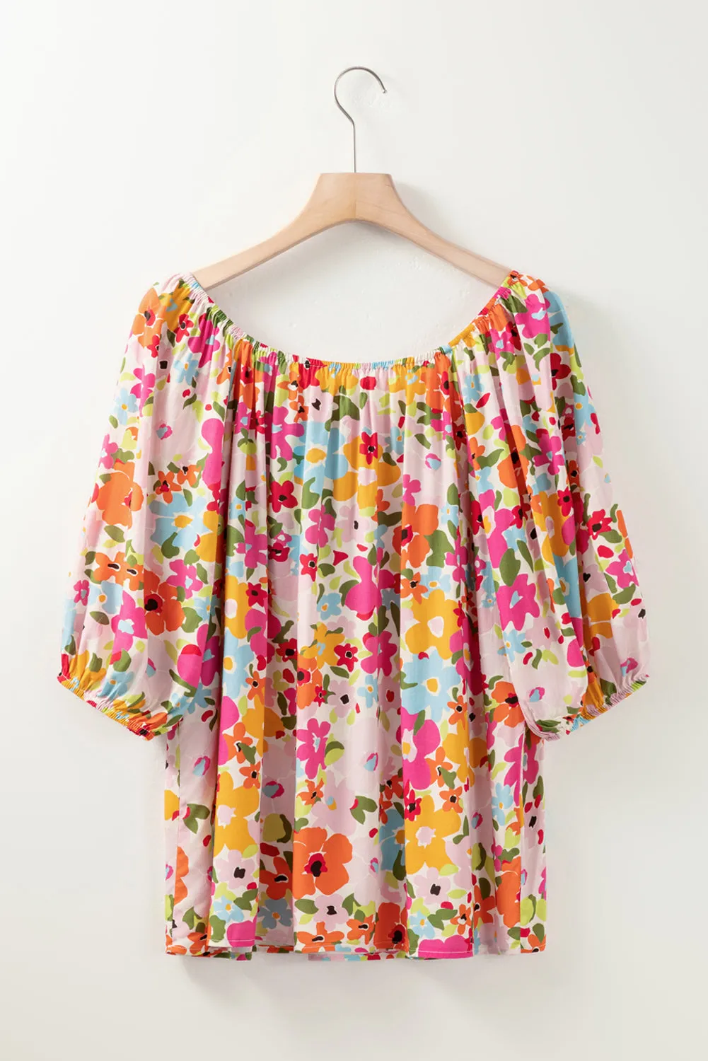Printed Round Neck Half Sleeve Blouse sold by Charming Charlie product image thumbnail 3