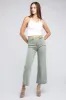 Acid Wash Frayed Cutoff Hem Straight Wide Pants sold by Charming Charlie