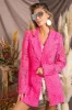 BiBi Single-Breasted Long Sleeve Lace Blazer sold by Charming Charlie