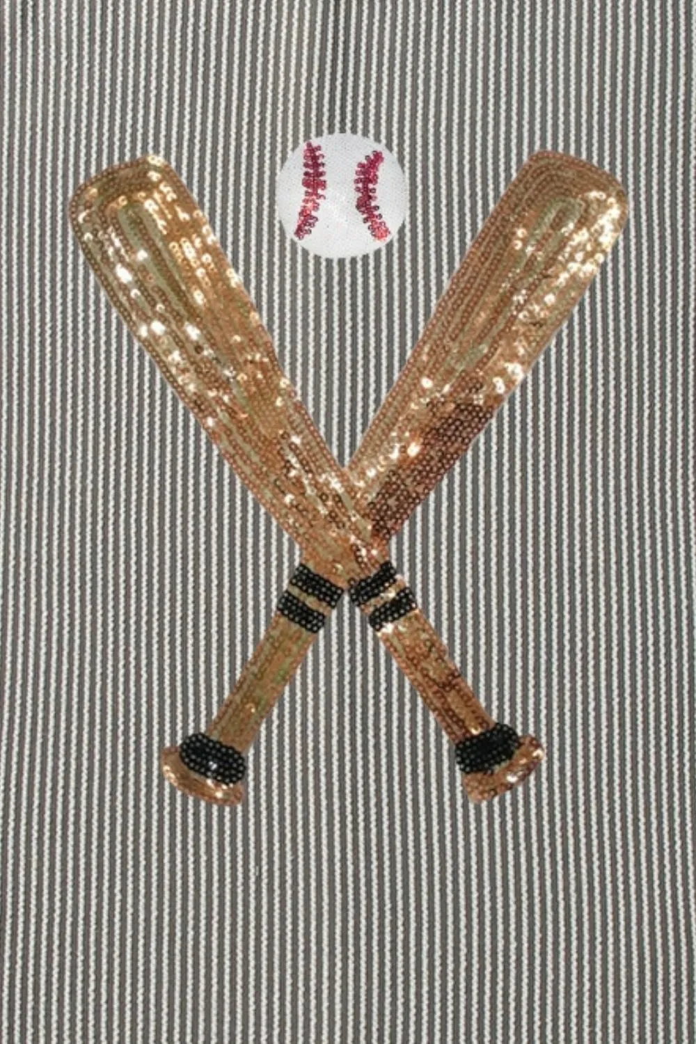 Sequin Baseball Round Neck Short Sleeve T-Shirt sold by Charming Charlie product image thumbnail 3