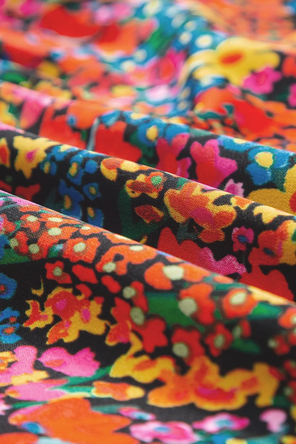 Tied Printed Square Neck Cap Sleeve Blouse sold by Charming Charlie product image thumbnail 5