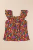 Tied Printed Square Neck Cap Sleeve Blouse sold by Charming Charlie