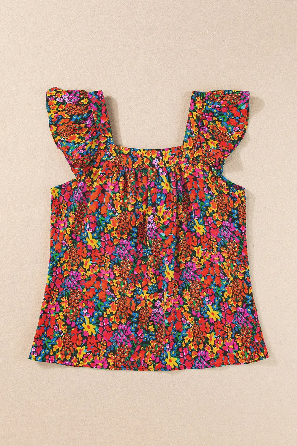Tied Printed Square Neck Cap Sleeve Blouse sold by Charming Charlie product image thumbnail 2