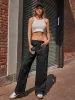 Contrast Stitching Pocketed Wide Leg Pants sold by Charming Charlie
