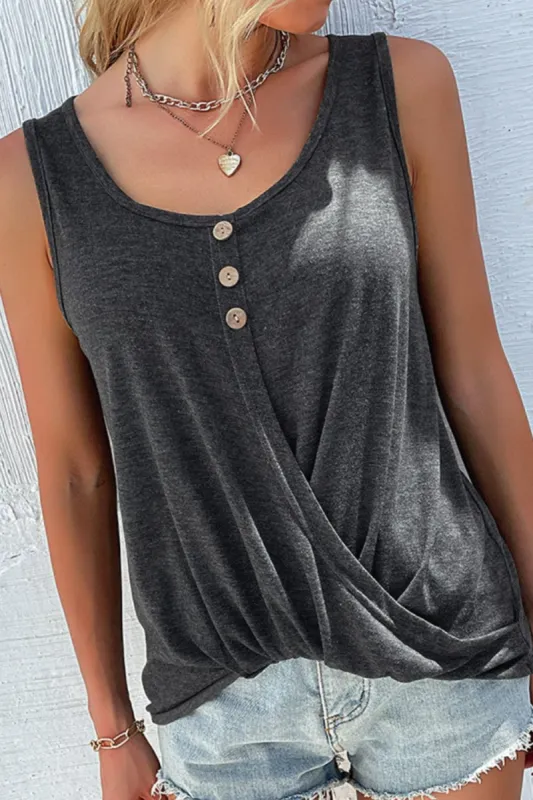 Scoop Neck Wide Strap Tank sold by Charming Charlie
