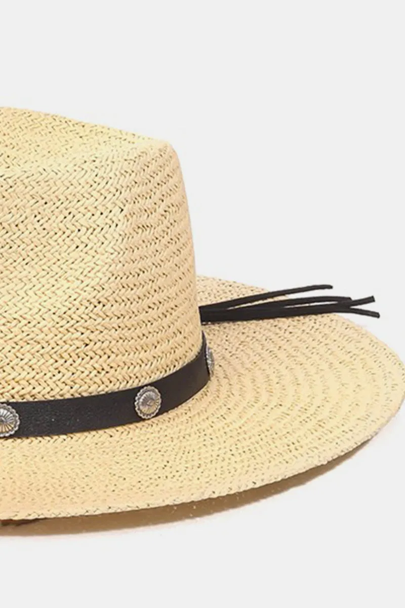 Fame Belt Strap Straw Hat sold by Charming Charlie product image thumbnail 2