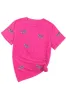 Sequin Bow Round Neck Short Sleeve T-Shirt sold by Charming Charlie
