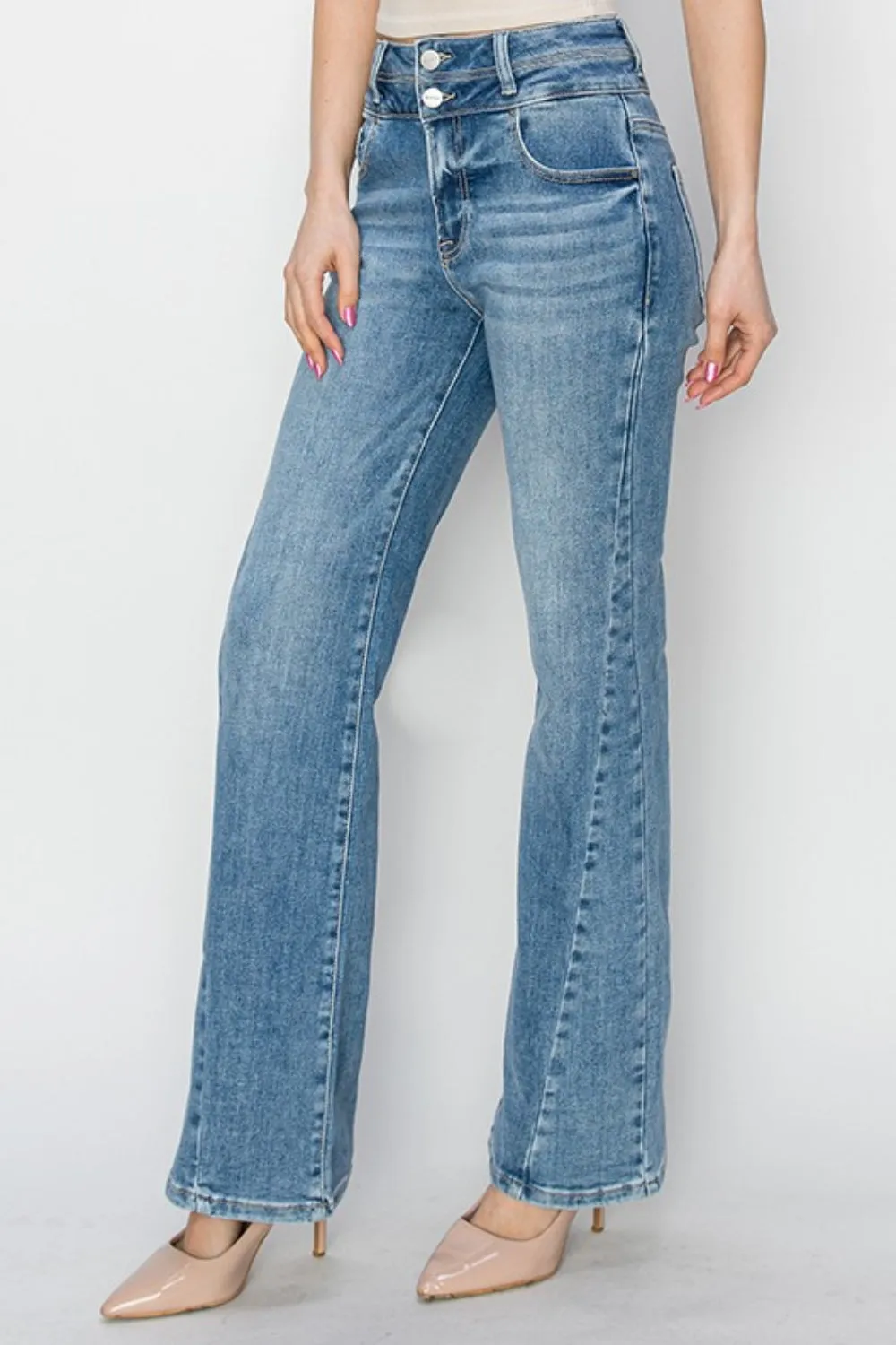 RISEN High Rise Ankle Straight Jeans sold by Charming Charlie product image thumbnail 3