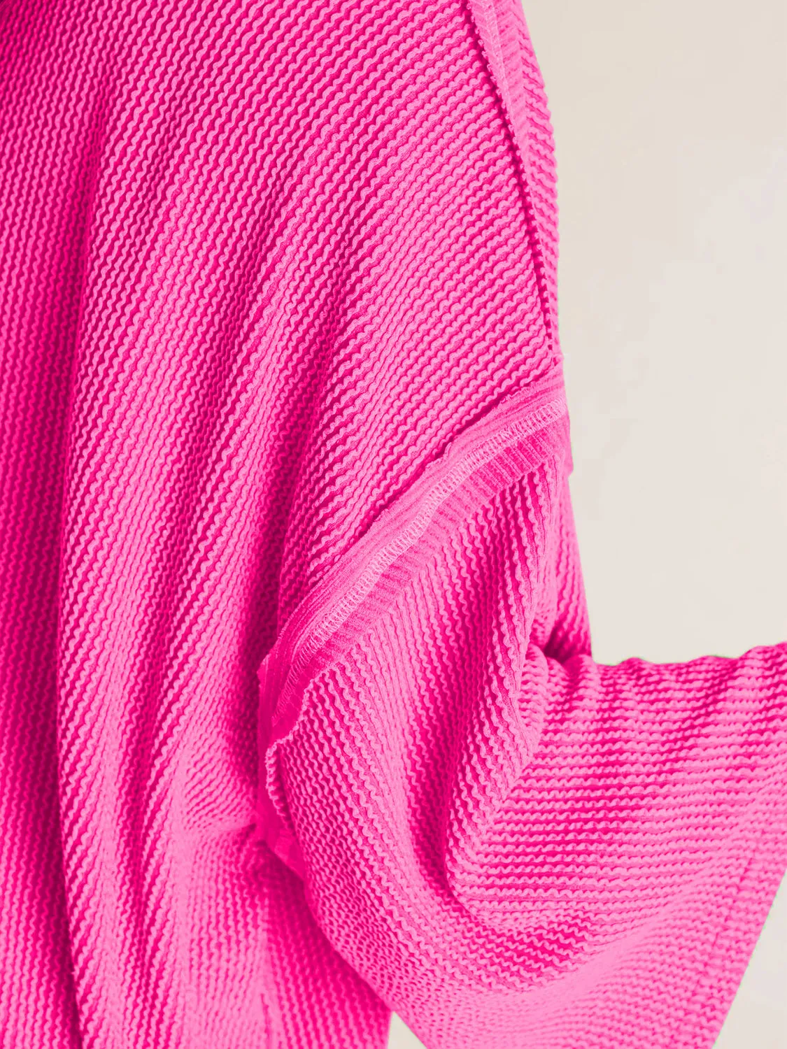 Mock Neck Dropped Shoulder T-Shirt sold by Charming Charlie product image thumbnail 3