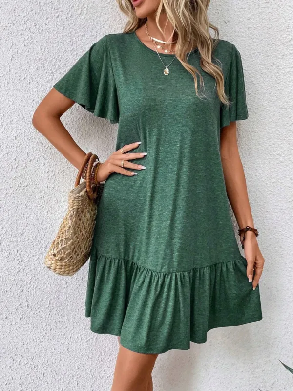 Round Neck Short Sleeve Tee Dress sold by Charming Charlie