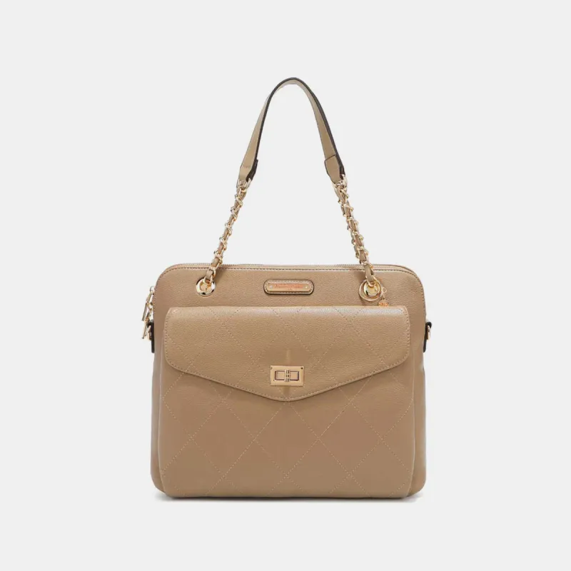 Nicole Lee USA Diamond Quilted Crossbody Bag sold by Charming Charlie