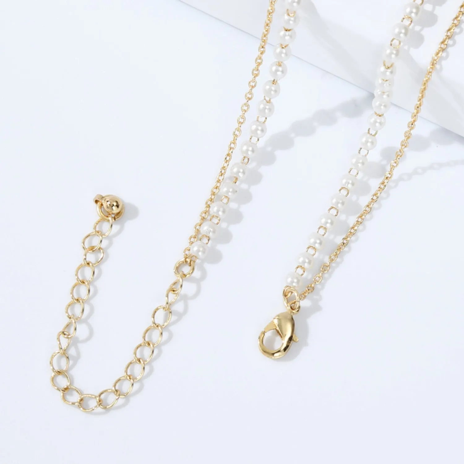 Double-Layered Heart & Pearl Pendant Necklace sold by Charming Charlie product image thumbnail 2