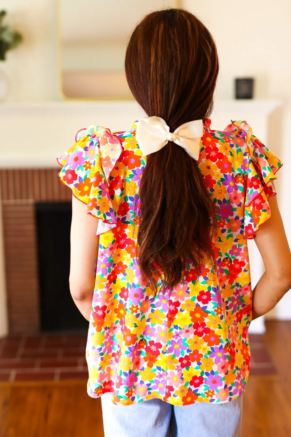 Ivory Satin Pearl Detail Coquette Bow sold by Charming Charlie product image thumbnail 2