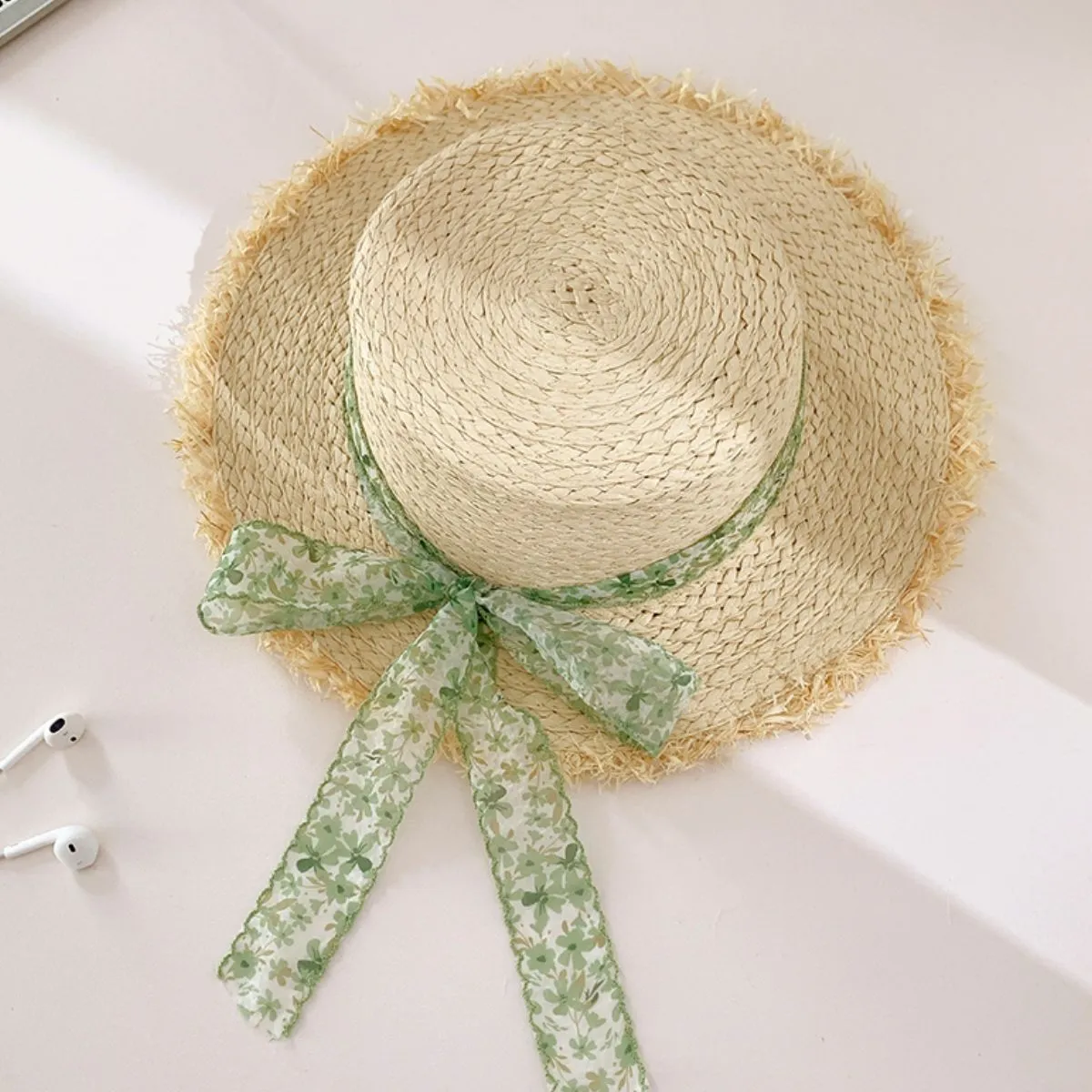 Raffia Straw Braided Sun Hat sold by Charming Charlie product image thumbnail 5