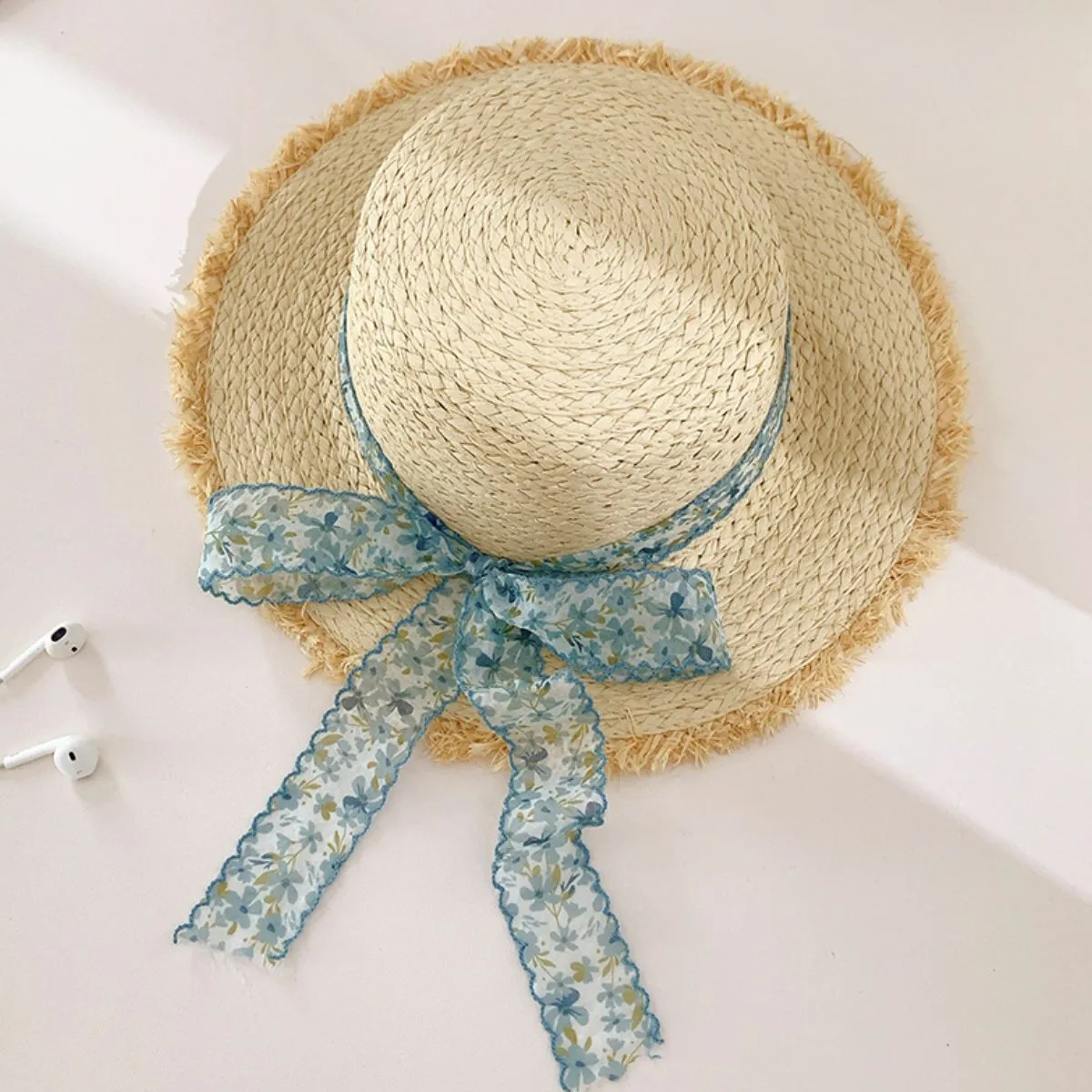 Raffia Straw Braided Sun Hat sold by Charming Charlie product image thumbnail 4
