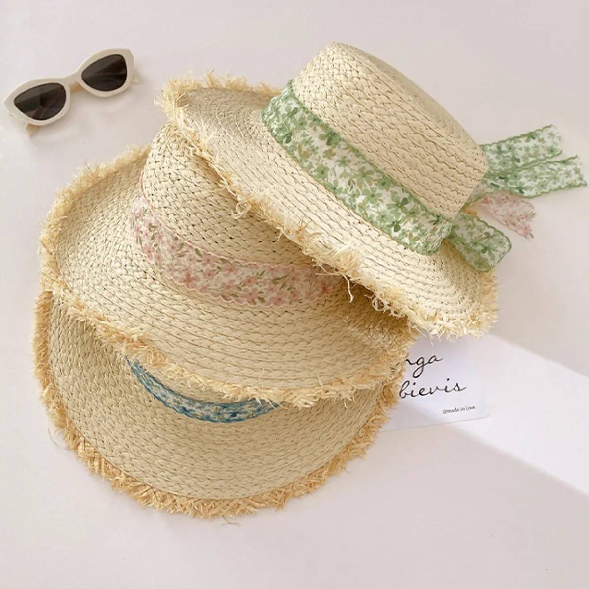 Raffia Straw Braided Sun Hat sold by Charming Charlie