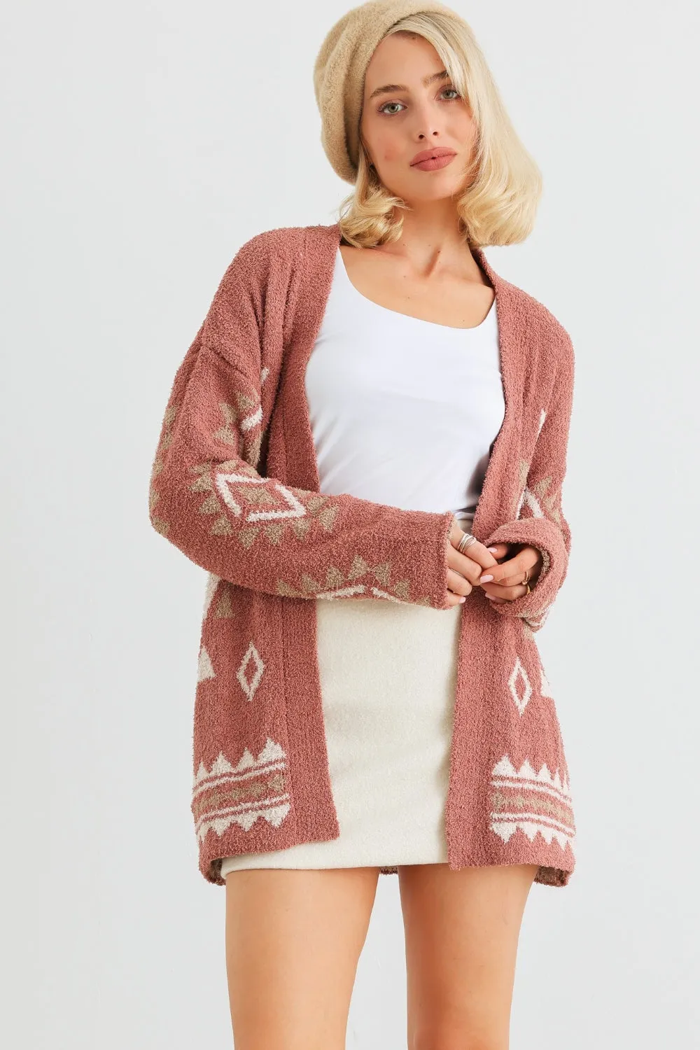 VERYJ/LOVERICHE Open Front Long Sleeve Cardigan sold by Charming Charlie