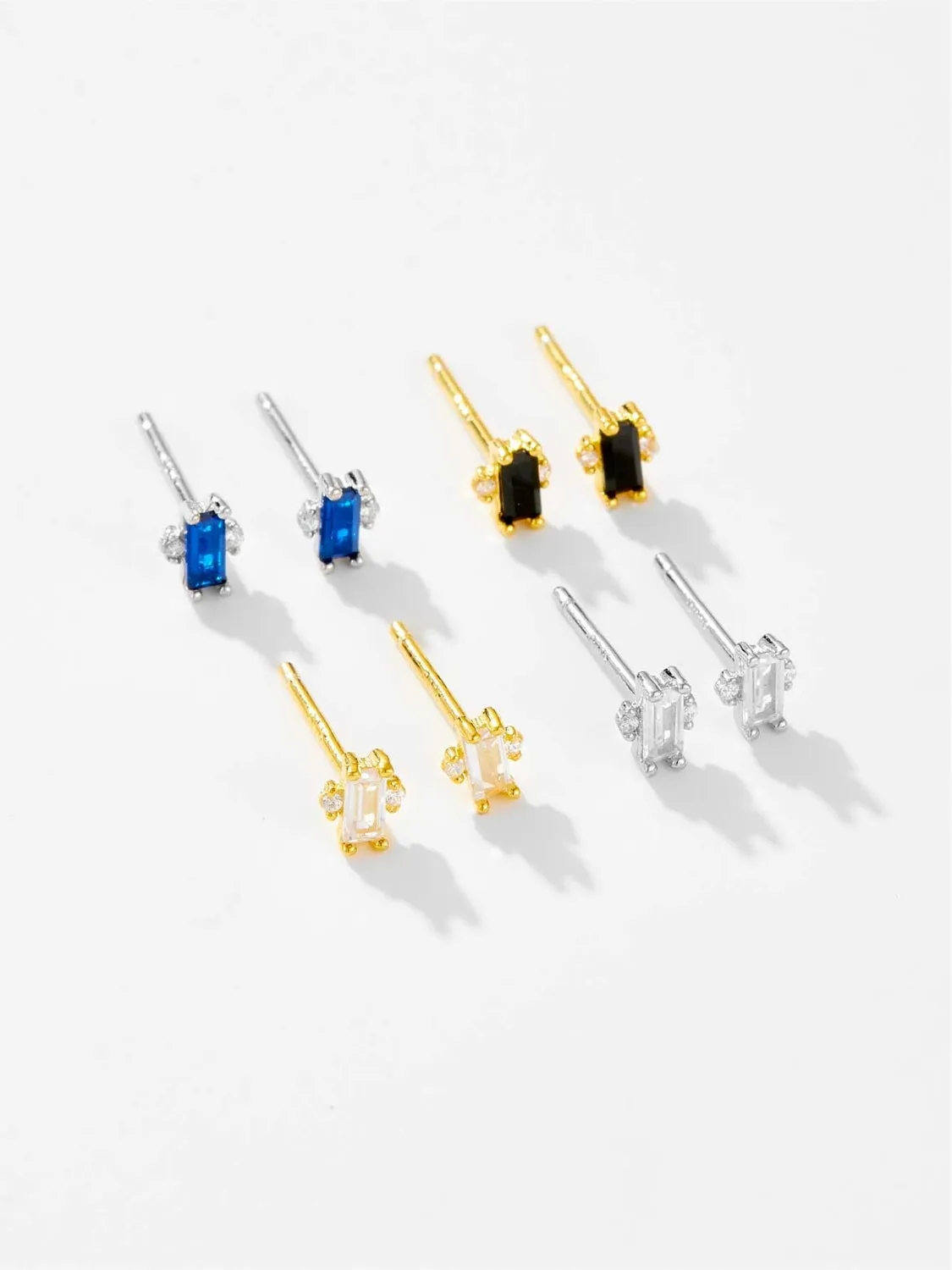 925 Sterling Silver Zircon Stud Earrings sold by Charming Charlie product image thumbnail 4