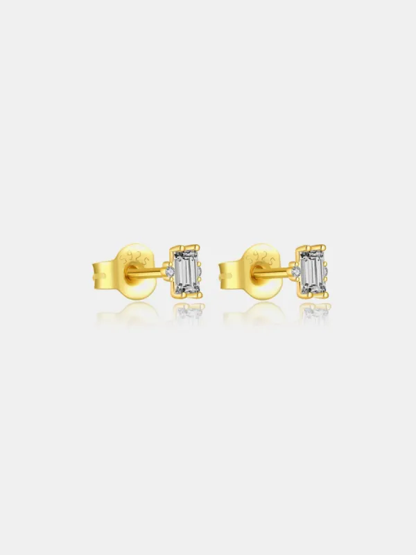 925 Sterling Silver Zircon Stud Earrings sold by Charming Charlie