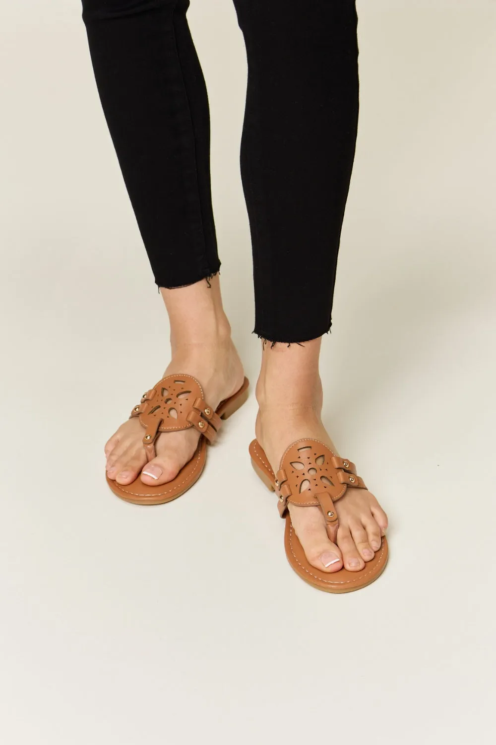 Forever Link Cutout PU Leather Open Toe Sandals sold by Charming Charlie