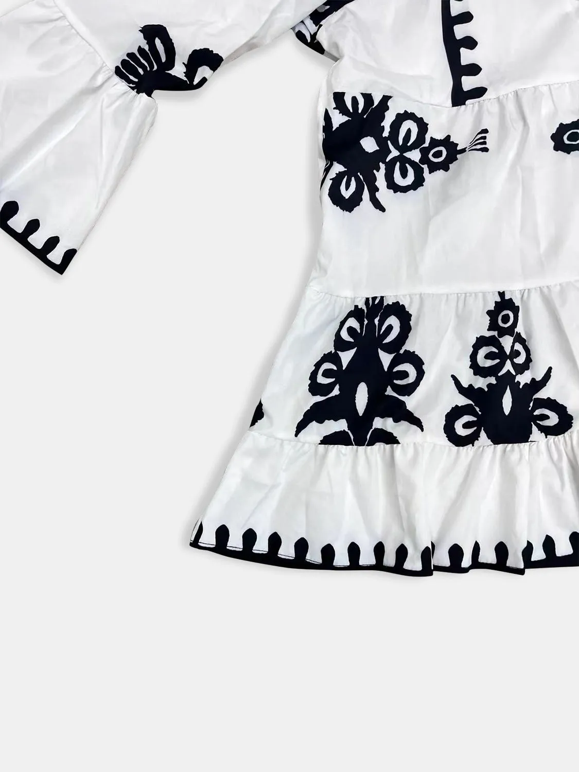 Full Size Button Up Notched Long Sleeve Blouse sold by Charming Charlie product image thumbnail 3