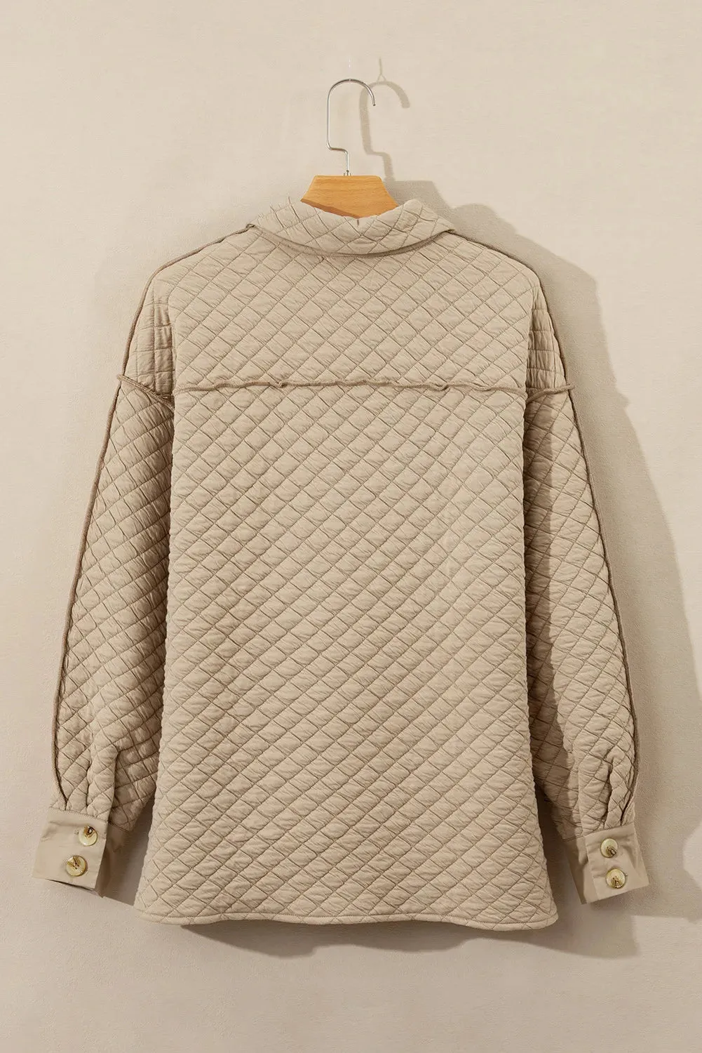 Button Down Collared Neck Long Sleeve Jacket sold by Charming Charlie product image thumbnail 3