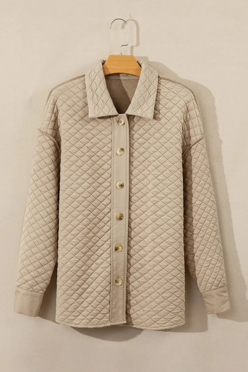 Button Down Collared Neck Long Sleeve Jacket sold by Charming Charlie product image thumbnail 2