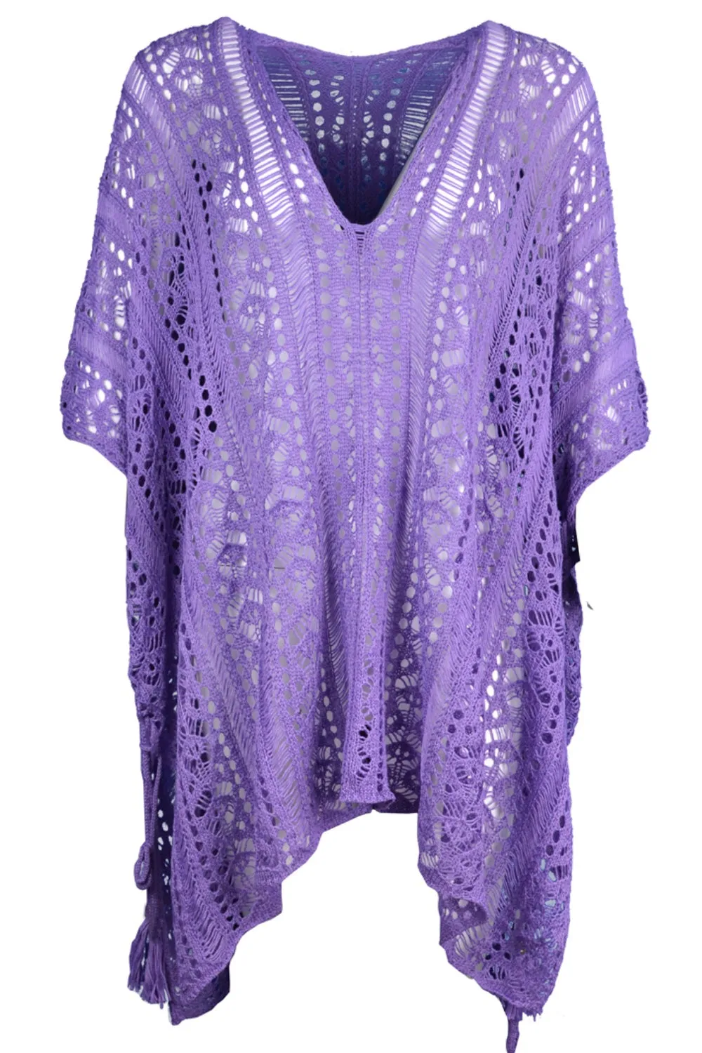 Cutout V-Neck Cover-Up with Tassel sold by Charming Charlie product image thumbnail 5