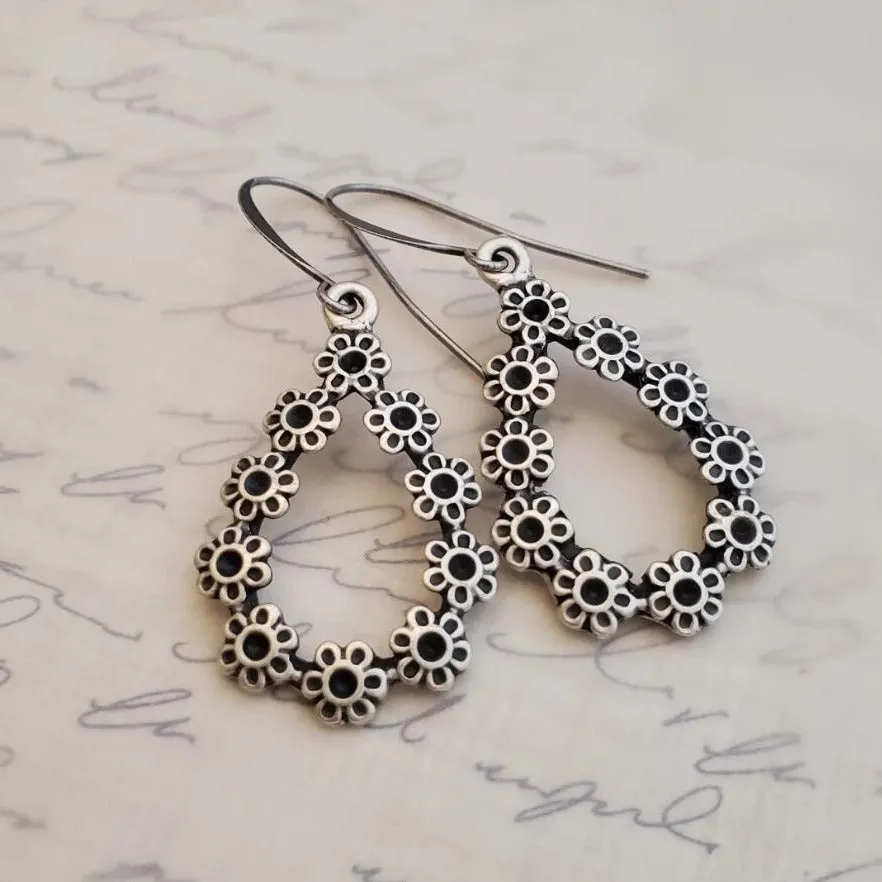Alloy Flower Teardrop Shape Earrings sold by Charming Charlie product image thumbnail 4