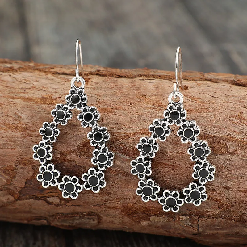 Alloy Flower Teardrop Shape Earrings sold by Charming Charlie product image thumbnail 3