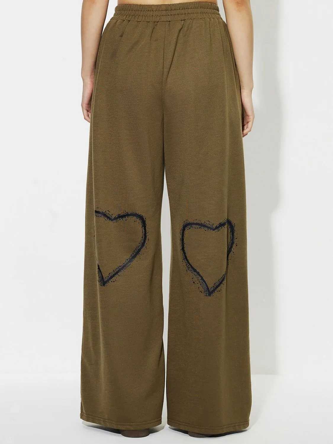 Heart Elastic Waist Wide Leg Pants sold by Charming Charlie product image thumbnail 2