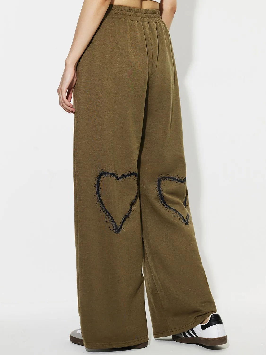 Heart Elastic Waist Wide Leg Pants sold by Charming Charlie product image thumbnail 3