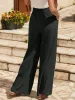 Texture Tied Wide Leg Pants sold by Charming Charlie