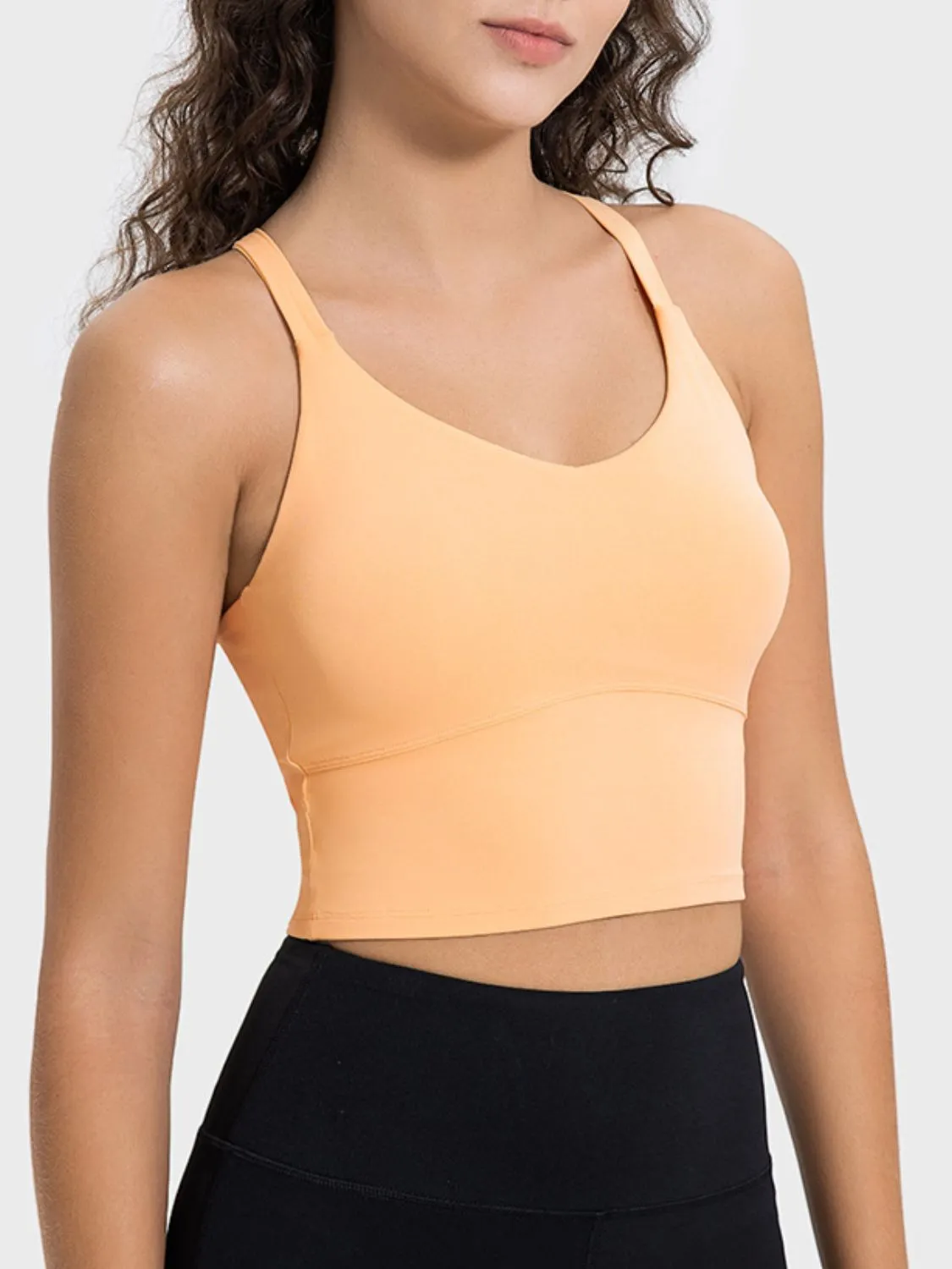 Crisscross Round Neck Active Tank sold by Charming Charlie product image thumbnail 3