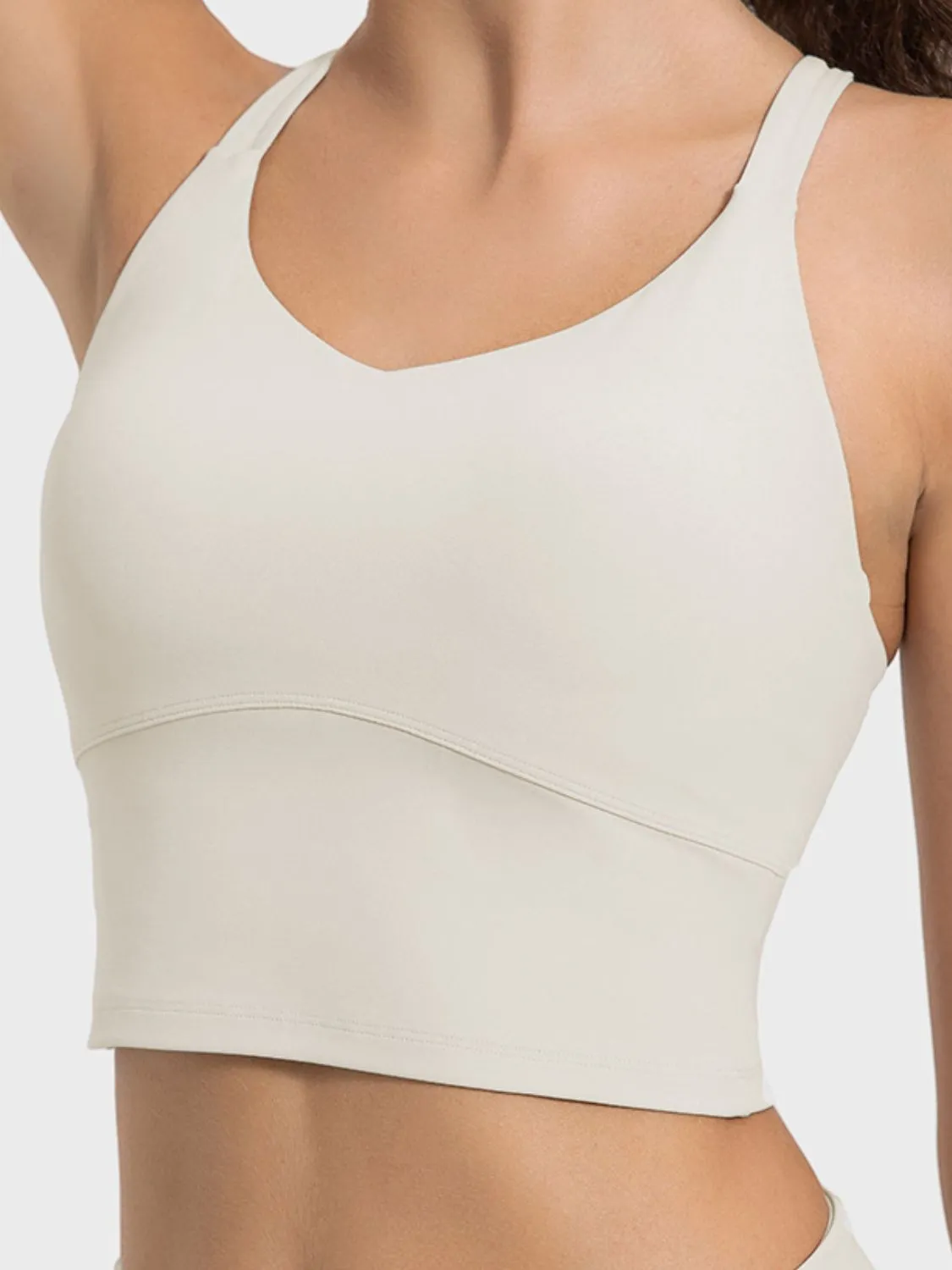 Crisscross Round Neck Active Tank sold by Charming Charlie product image thumbnail 4