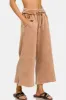 Zenana Acid Wash Fleece Wide Leg Pants sold by Charming Charlie