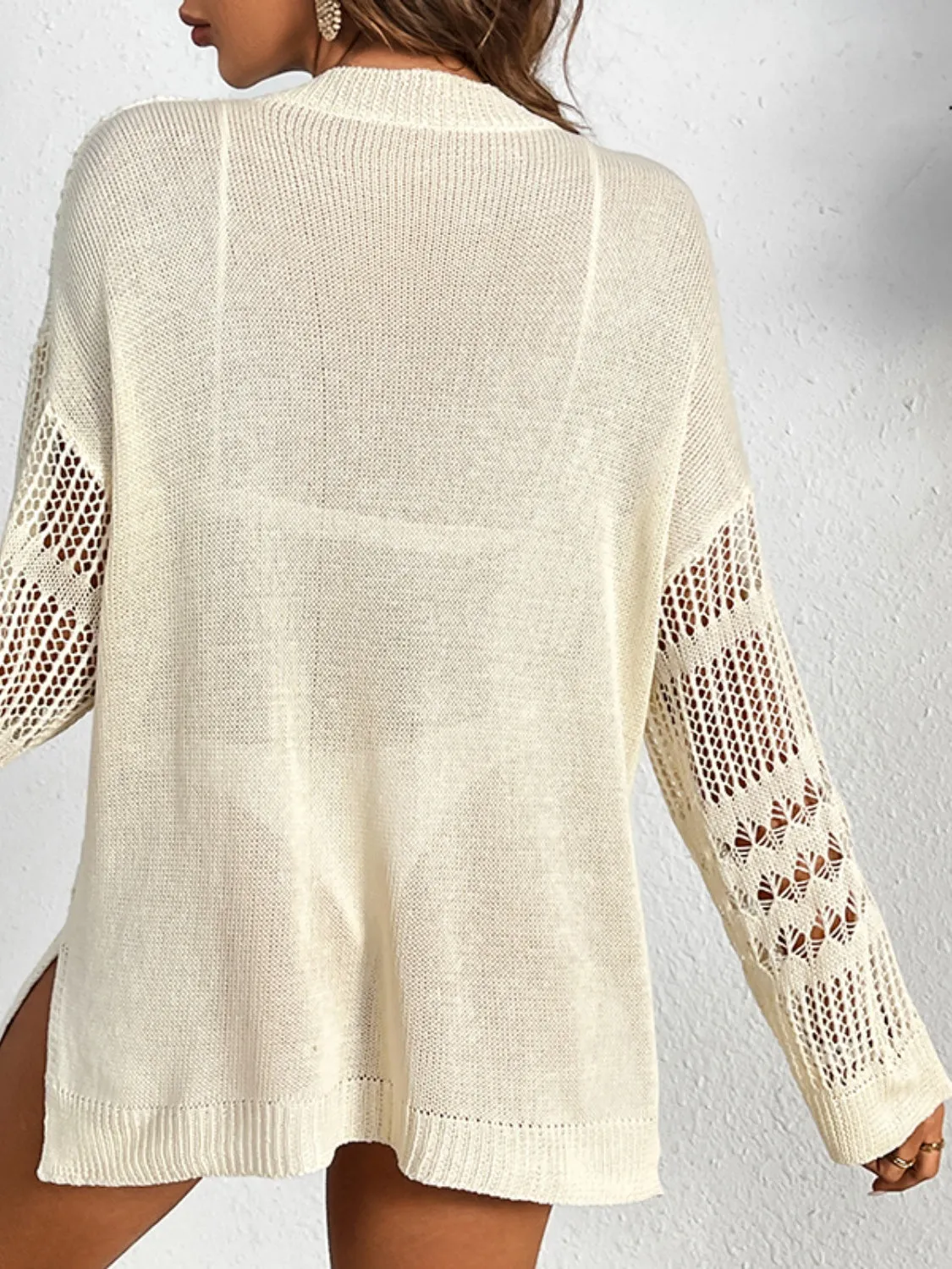 Cutout Notched Long Sleeve Cover-Up sold by Charming Charlie product image thumbnail 2