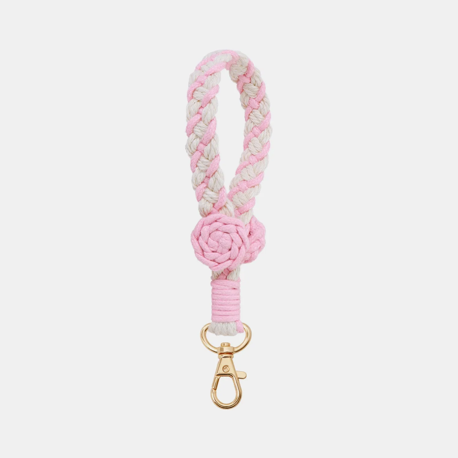 Handmade Cotton Cord Flower Key Chain sold by Charming Charlie