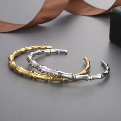 Stainless Steel Bamboo Shape Bracelet sold by Charming Charlie product image thumbnail 4